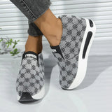 Patterened Platform Sneakers - AfterAmour