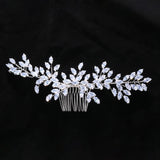 Elegant Crystal Comb Tiara - AfterAmour