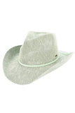 C.C Metallic Band Trim Cowboy Hat