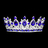 Teardrop Stone Accented Crown Tiara