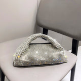 Crystal Rhinestone Triangle Handbag