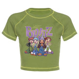 Women's Y2K Gothic Cartoon Print T-Shirt