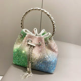 Radiant Crystal Evening Bucket Bag - AfterAmour