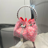 Lavender Luxe Crystal Bucket Bag - AfterAmour