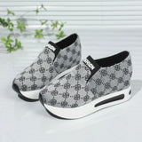 Patterened Platform Sneakers - AfterAmour