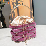Crystal Glow Satin Bag - AfterAmour