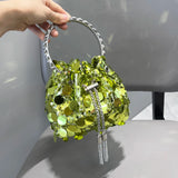 Sequin Messenger Handbag