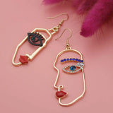 Abstract Face Earrings