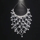 Hollow Mesh Pendant Headdress - AfterAmour