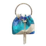 Radiant Crystal Evening Bucket Bag - AfterAmour