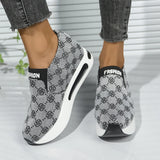 Patterened Platform Sneakers - AfterAmour