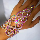 Embellished crystal Hand Bracelet - AfterAmour