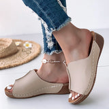 Solid Band Sandals - AfterAmour