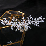 Elegant Crystal Comb Tiara - AfterAmour