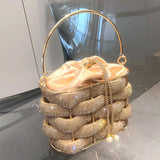 Crystal Glow Satin Bag - AfterAmour