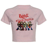 Women's Y2K Gothic Cartoon Print T-Shirt
