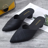 Pointed-Toe Heeled Sandals - AfterAmour