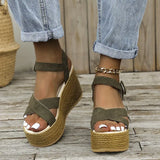 Elegant Buckle Wedges - AfterAmour