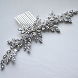 Elegant Crystal Comb Tiara - AfterAmour