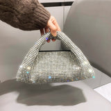 Crystal Rhinestone Triangle Handbag