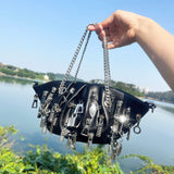 Leather Zipper Hand Bag