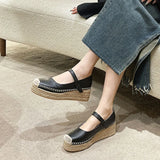 Weave Wege Platform Heels - AfterAmour