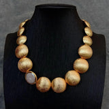 Beaded Coin Pearl Choker - AfterAmour