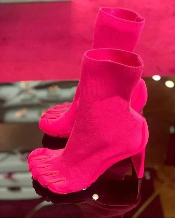 Elastic Ankle Toe Heel Boots