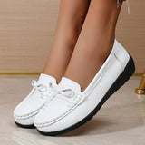 Round Toe Loafer Flats - AfterAmour