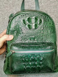 Crocodile Leather Backpack