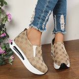 Embroidered Platform Sneakers - AfterAmour
