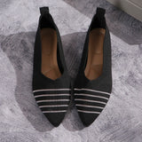 Pointed Knitted Flats