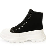 High Vulcanized Platform Sneakers - AfterAmour