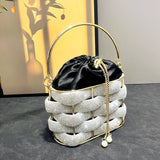 Crystal Glow Satin Bag - AfterAmour