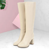 Soft Leather Back Zipper Boots - AfterAmour