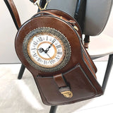 Crimson Timekeeper Clock Backpack - AfterAmour