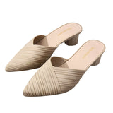 Pointed-Toe Heeled Sandals - AfterAmour