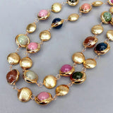 Brushed Multi-Color Jade Necklace - AfterAmour