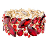Marquise Crystal Stretch Evening Bracelet