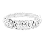 Rhinestone Pave Evening Bracelet