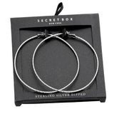 Secret Box Textured Gold Dipped Hoop Earrings