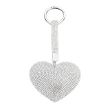 Bling Heart Bag Charm Key Chain Keychain