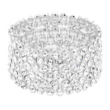 Bubble Stone Stretch Evening Bracelet