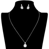 CZ Cushion Square Stone Jewelry Set
