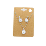 CZ Cushion Square Stone Jewelry Set