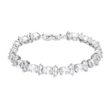 CZ Round Oval Cluster Evening Bracelet