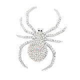 Crystal Embellished Spider Brooch