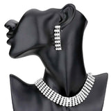 Crystal Rhinestone Choker Evening Necklace