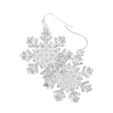 Fashionable Snowflake Dangle Earrings