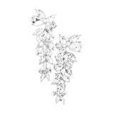 Floral Multi Stone Evening Earrings